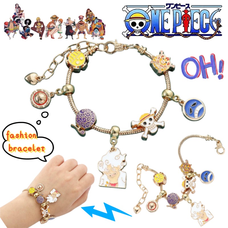 Anime Cosplay Merchandise - Pulseira Criativa Personalizada One Piece Monkey·D·Luffy