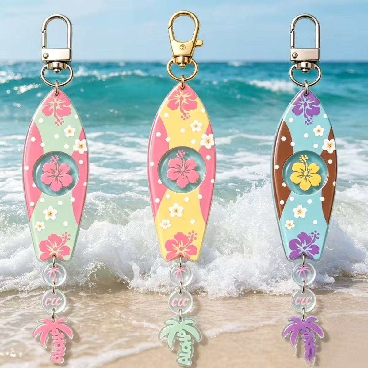 Anime Merchandise Keychain - Conjunto de Chaveiros de Acrílico em