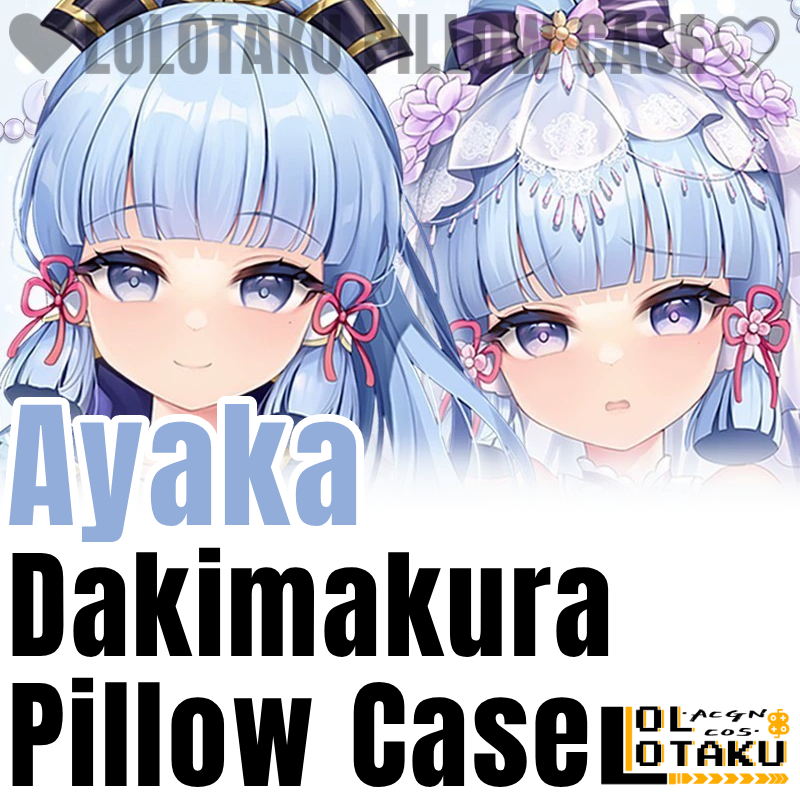 Body Pillow Cover - Capa de Almofada Ayaka Dakimakura Genshin