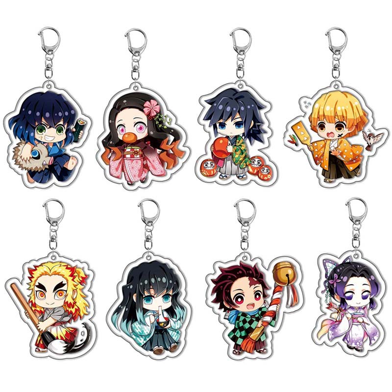 Anime Merchandise Keychain - Chaveiro de acrílico demon slayer, kimetsu