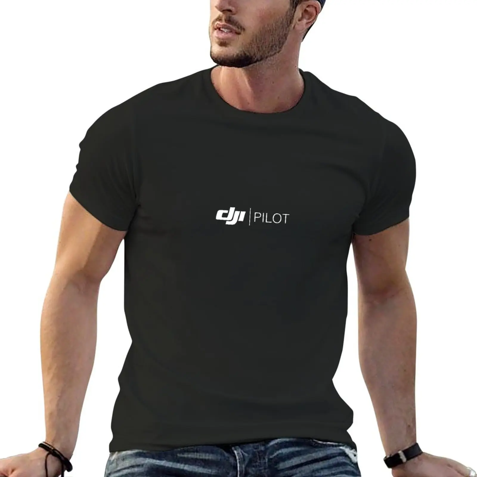 Anime Merchandise T Shirt - Melhor vendedor-dji piloto mercadoria camiseta gráfico