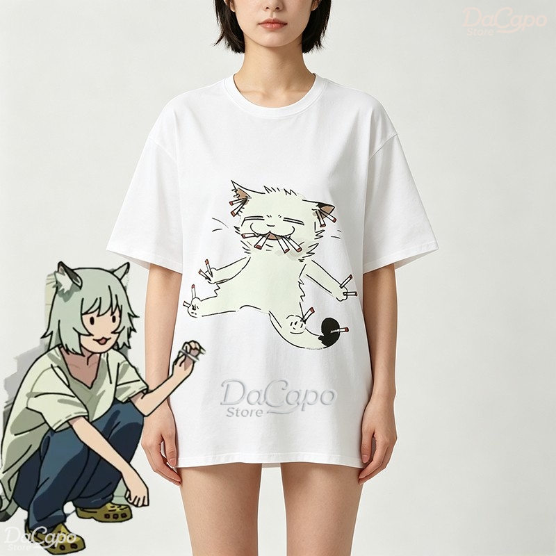 Camiseta Casual de Algodão Cha - Anime Merchandise T Shirt avaliação e preço