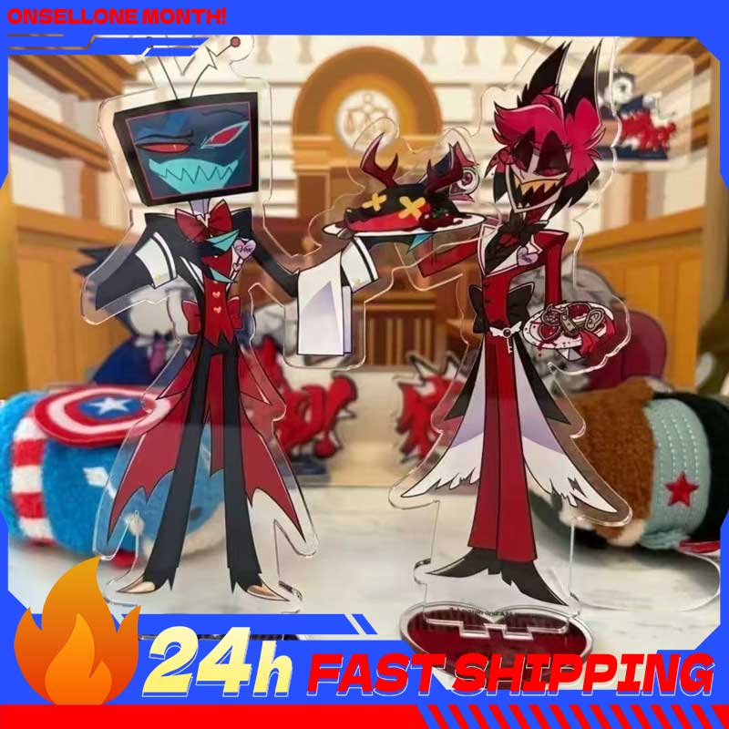 2 pçs hazbin anime periféricos - Anime Merchandise Figure avaliação e preço