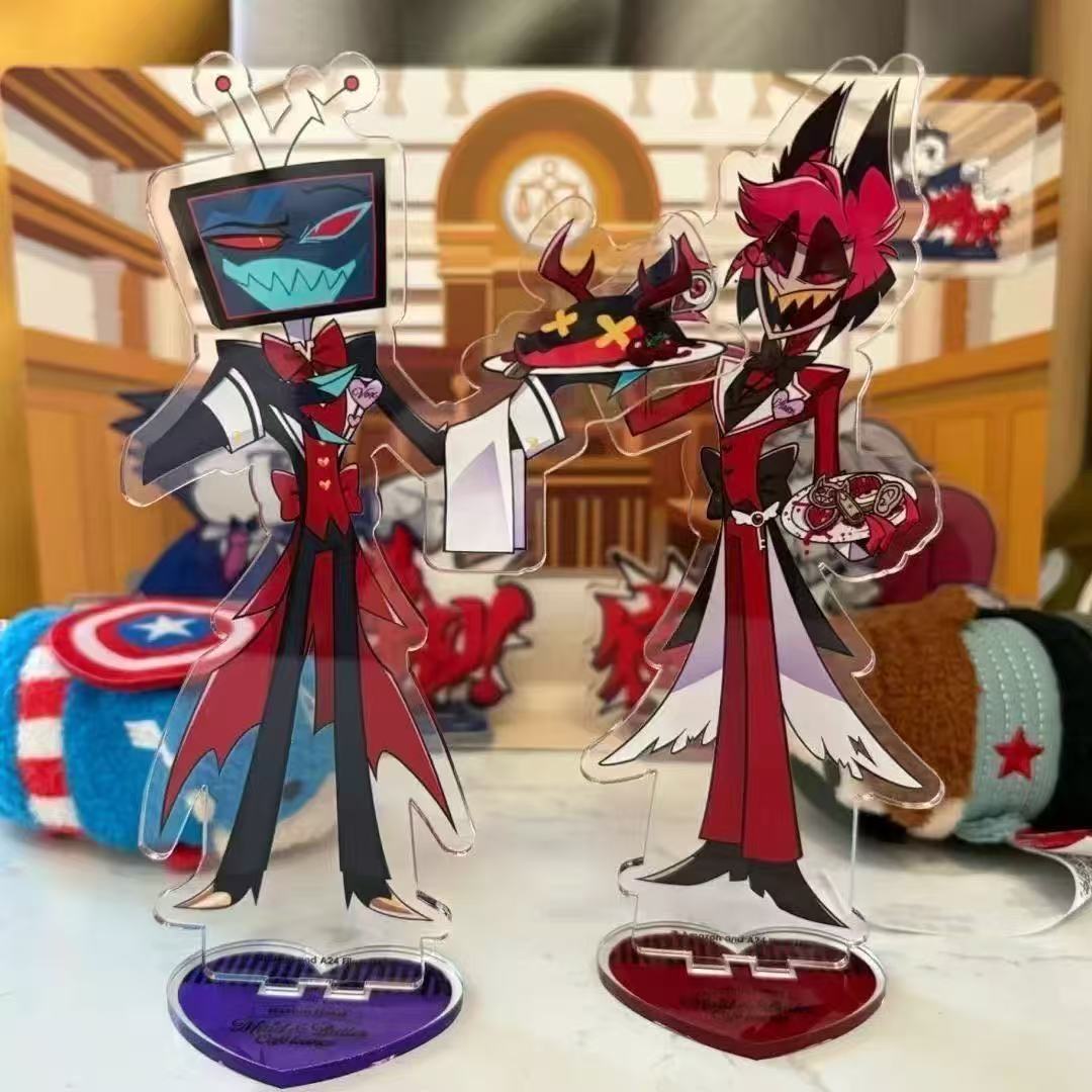 2 pçs hazbin anime periféricos - Anime Merchandise Figure avaliação e preço
